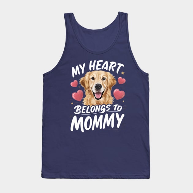 My heart belongs to mommy. Dog For Mothers Day Tank Top by madara art1